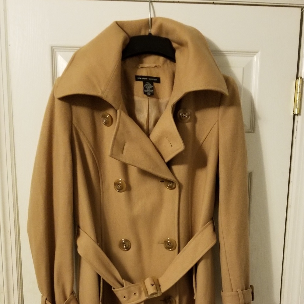 NY& Co wool blend trench coat